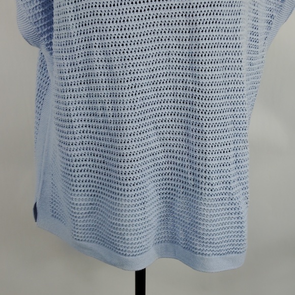 J. Jill Open Stitch Short Sleeve Tunic Sweater - Picture 6 of 10